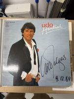 Udo Jürgens Autogramm 9.12.84 Schallplatte Hülle