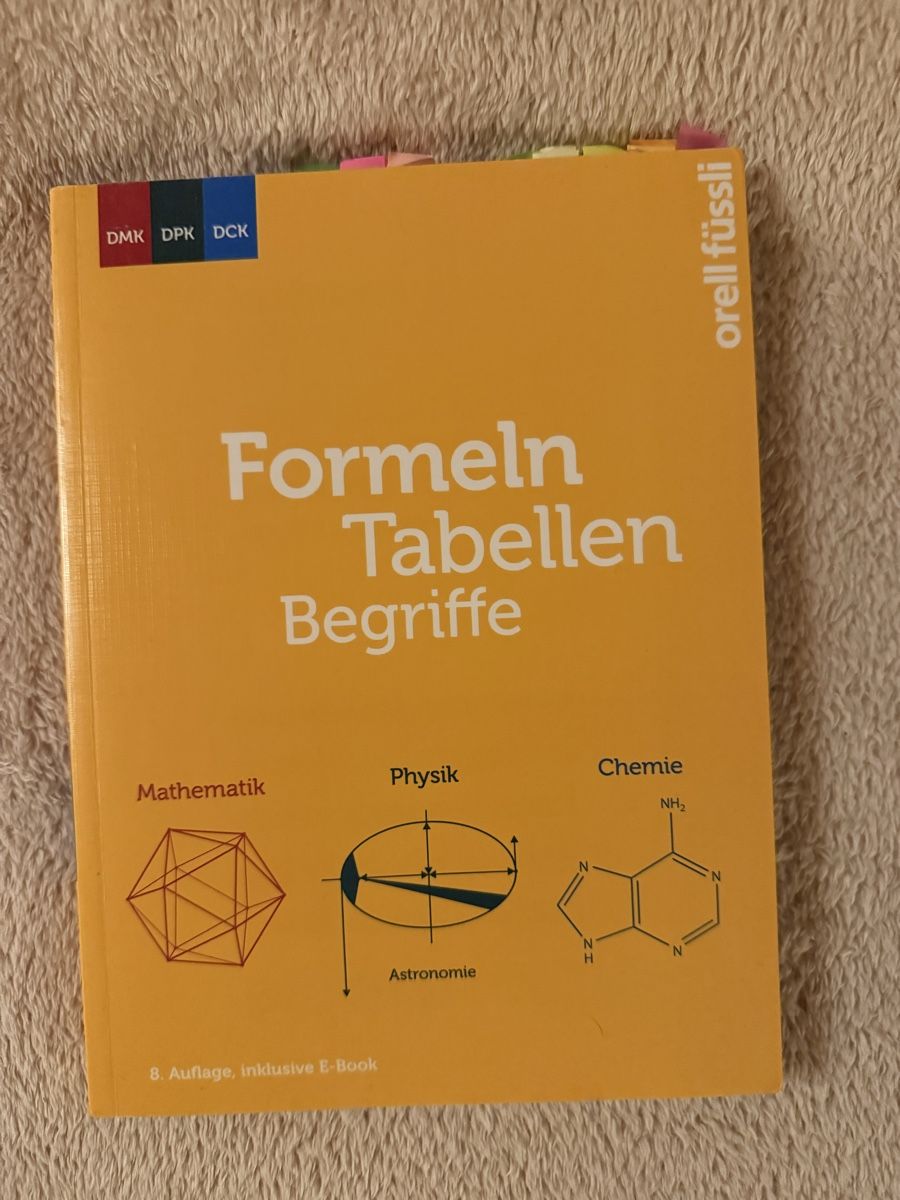 Libri: Formeln Tabellen Begriffe Mathematik Physik Chemie – Usato da Bolligen venduto da lee_orange