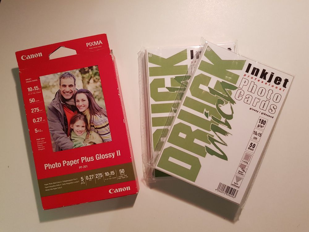 Canon Photo Paper Plus Glossy 2 und 2 × Photocards Inkjet | Kaufen auf ...