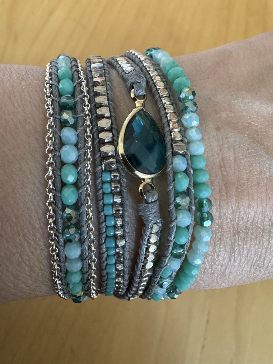 Bracciali & Braccialetti: Bracelet multi-tours Bohème, bleu turquoise – Nuovo (secondo la descrizione) da Morges venduto da sandy069 3