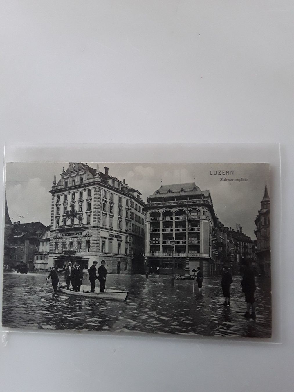 Ansichtskarten: Hochwasser Luzern 1910 – Gebraucht aus Kriens von Seppikem
