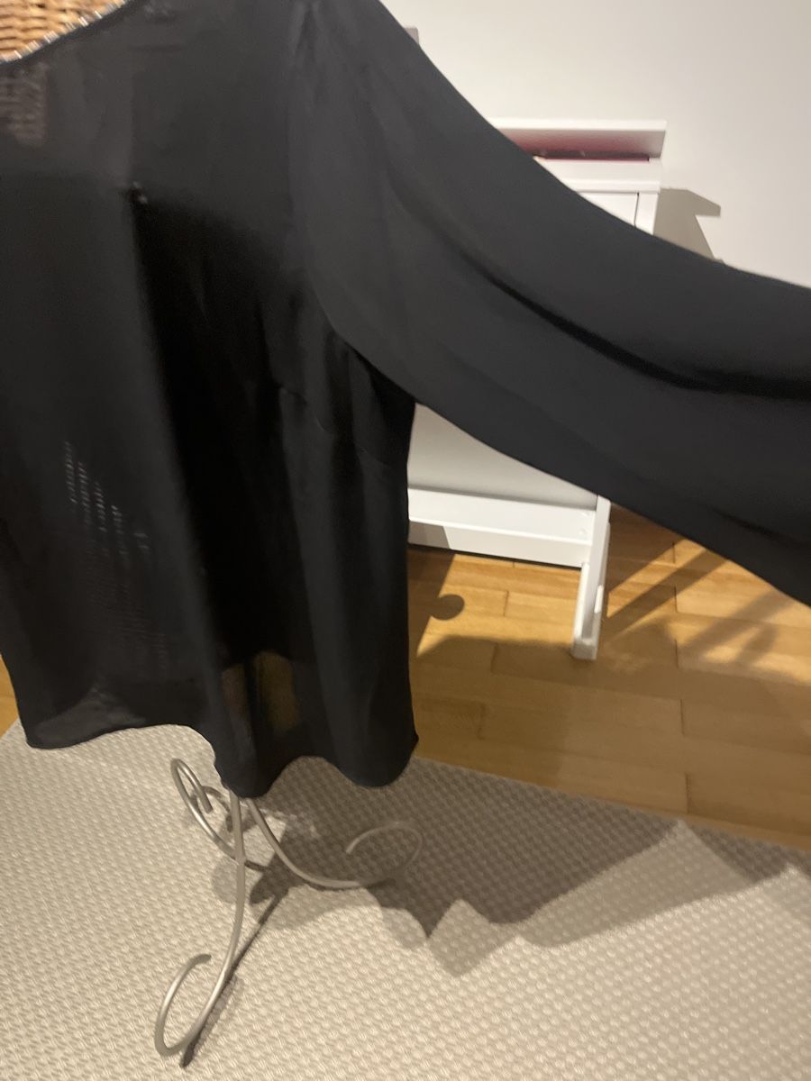 C&A Blusen: Schwarze Bluse, transparent, festlich, 46 – Gebraucht aus Solothurn von Bobesch08 3