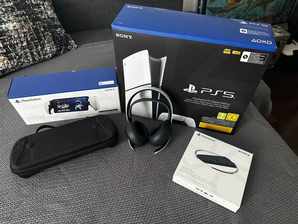 PlayStation 5 Slim Digital inkl. PS Remote und Zubehör (Neu (gemäss ...