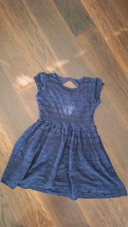 Mädchen Kleid Yuni Girl dunkelblau Grösse 140 cm 