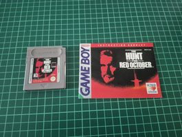 Game Boy Hunt for Red October Cartridge + Manual - Rare Find
