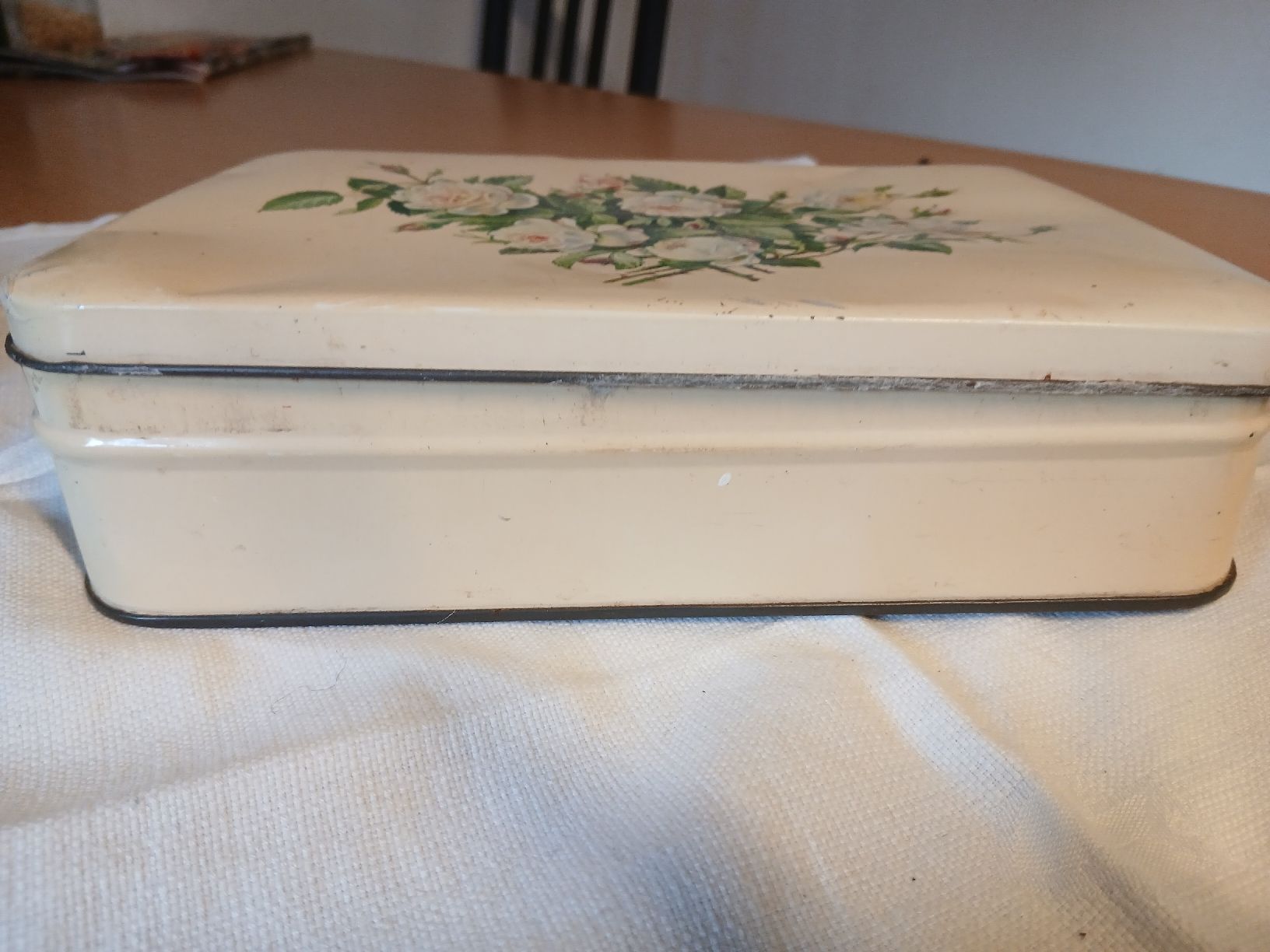 Barattoli: antike Blechdose, ca 20 x 15 x 4 cm, Schnebli – Usato da Hildisrieden venduto da fam_hpj2 4