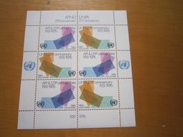 Mk1 UNo Genf Block 25.o anniversaire 1976 AB NUR 75 RP