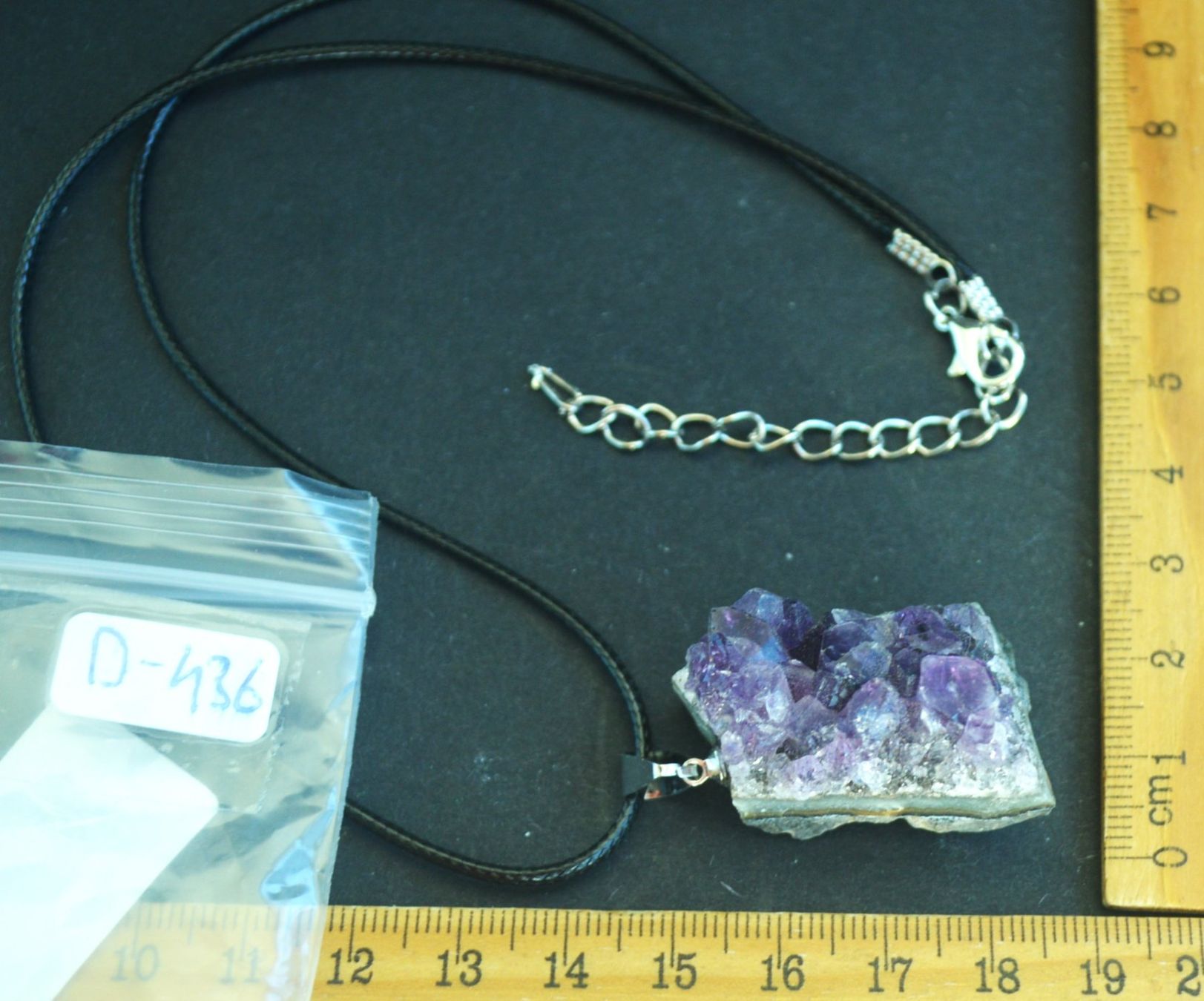 Ketten: Halskette D-436 – Amethyst Cluster – Neu und originalverpackt aus Goldiwil (Thun) von han_v5b7 7