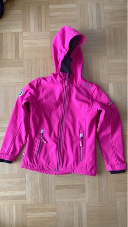 Softshelljacke Trollkids pink Grösse 140 neuwertig