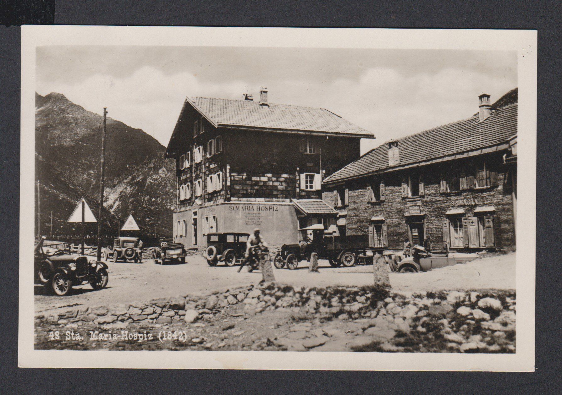Cartoline postali: 3 alte A-Karten vom Lukmanier Sta. Maria Hospiz +  Oldtimer – Usato da Vitznau venduto da Ropaku
