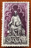 Briefmarken aus Spanien Heiliges Jahr von Compostela