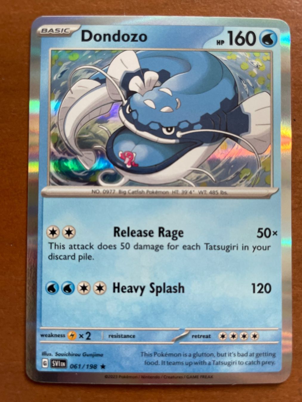 Pokémon Carte collezionabili: Pokemon Dondozo Holo (Versand gratis) – Nuovo (secondo la descrizione) da Chur venduto da Angerson
