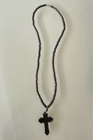Kreuz Halskette Hämatit style unisex 40cm