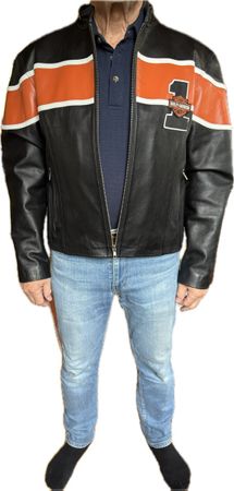 Lederjacke Harley Davidson Gr M