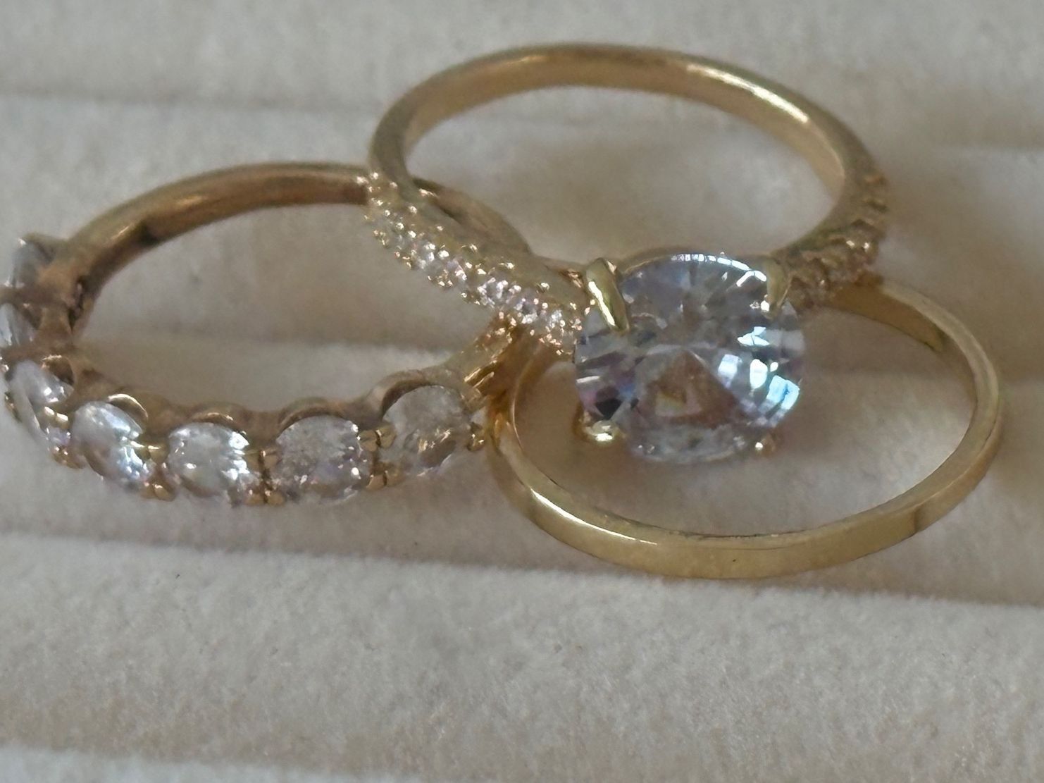 Ringe: Luxus Elegante Trio Gr:18/8 Ring   Farbe: Gold – Neu (gemäss Beschreibung) aus Bremgarten AG von nullpunktnull 5