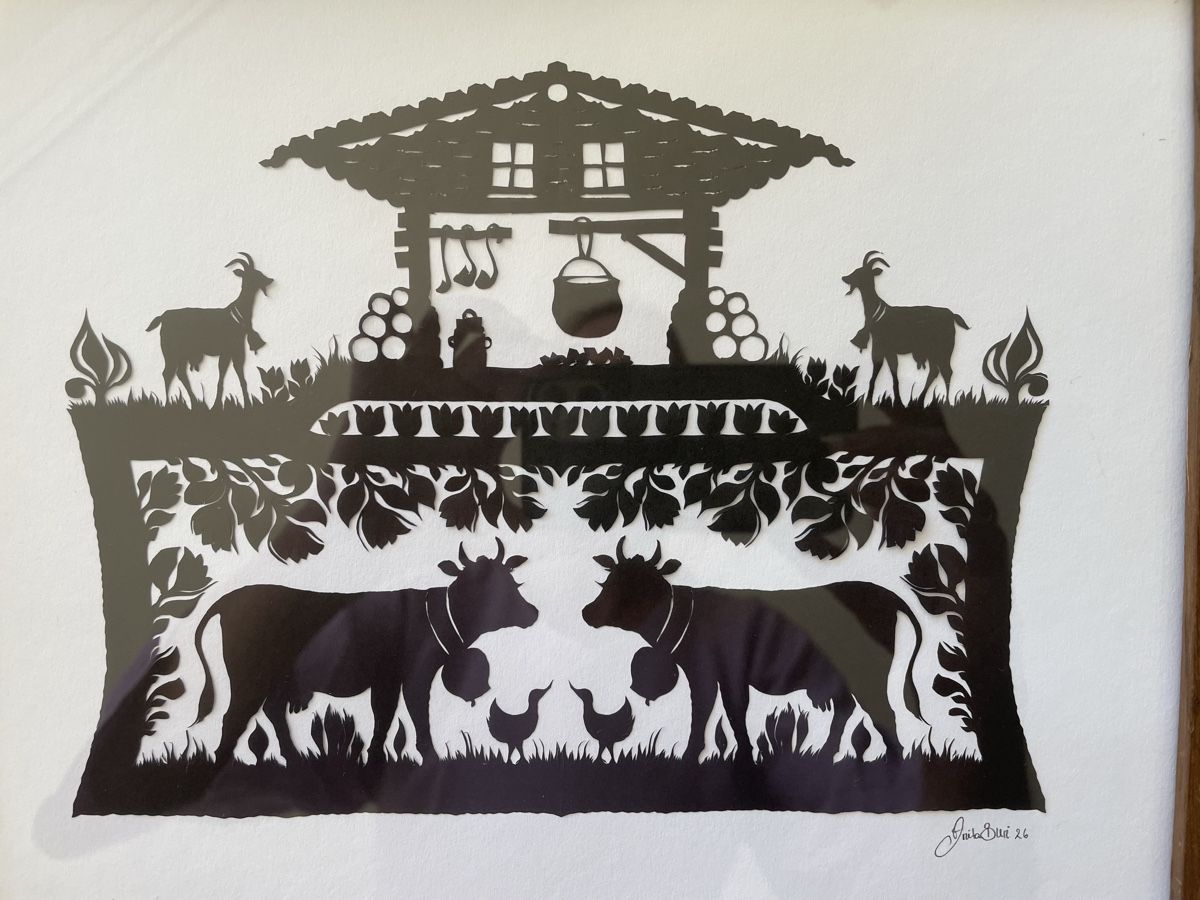 Grafiken & Lithographien: Scherenschnitt  – Neu (gemäss Beschreibung) aus Konolfingen von Bern-75 1
