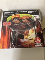 BBQ Grill Metall, klappbar, fahrbar, für Garten & Camping, 4