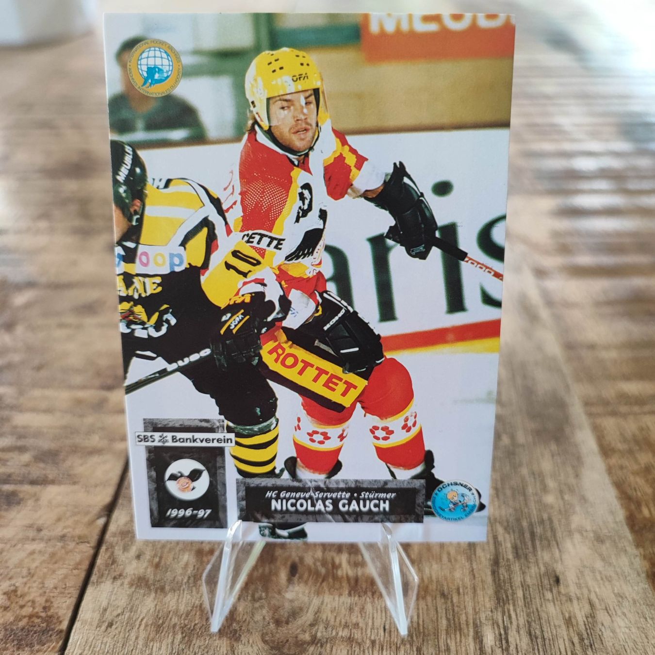 Carte collezionabili: Nicolas Gauch - HC GENEVE SERVETTE GENF - 1996/97 – Usato da Dübendorf venduto da kb86_MOVIE