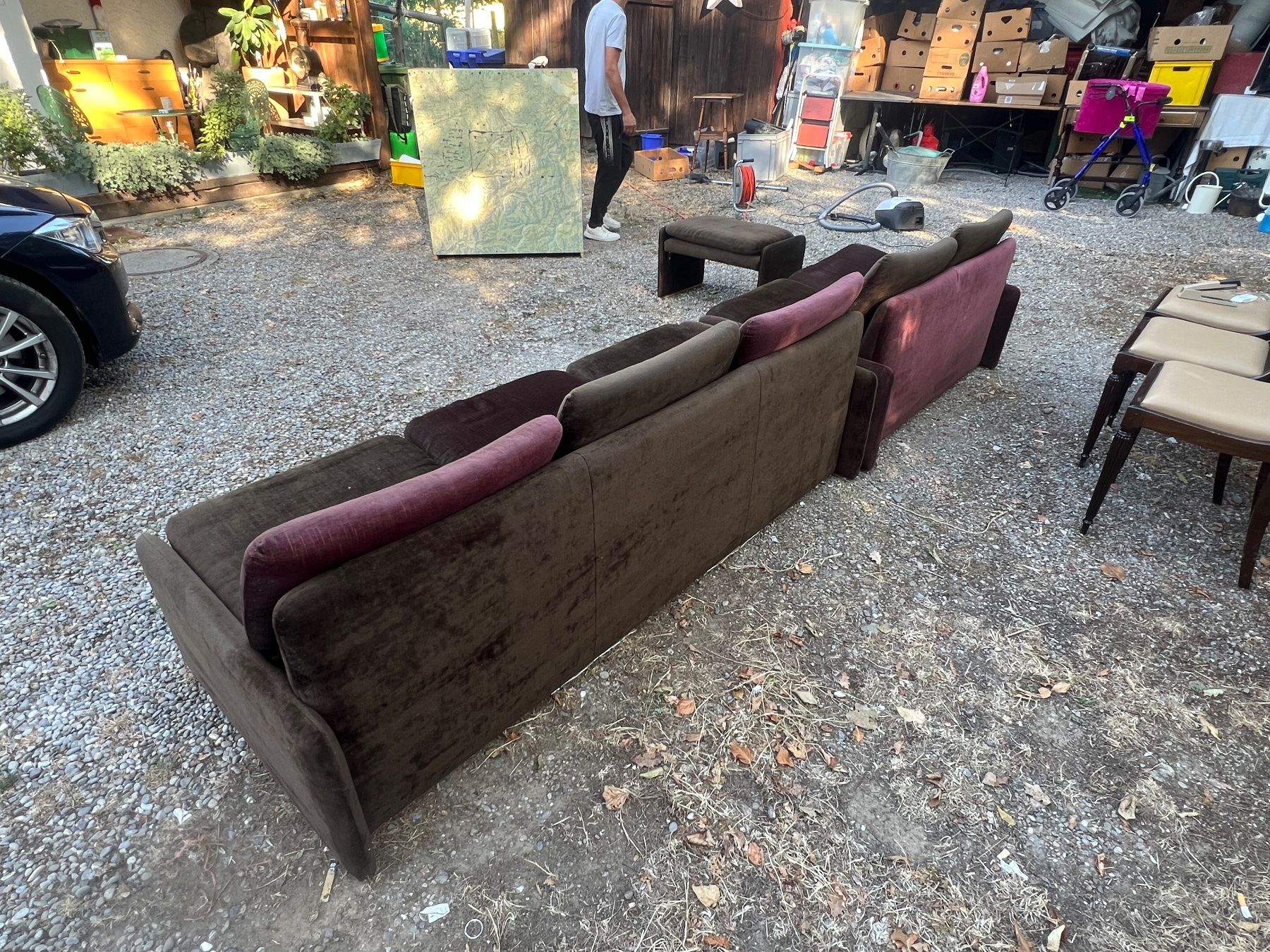Divani: Sofa Garnitur Braun 2x Sofa 1x Hocker Gebraucht, Nr 8 – Usato da Glattfelden venduto da maa_qcj8 7