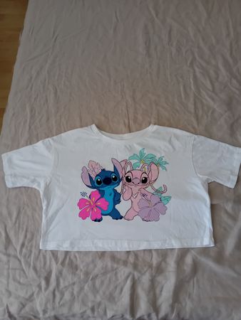 Disney Stitch t-shirt, weiss, Gr 158cm 13Y