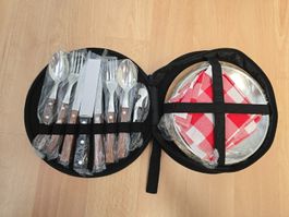 Komplettes Picknick-Set für 2 Personen – neu und unbenutzt