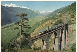 Eisenbahn Blauer Pfeil Lötschbergbahn Viadukt