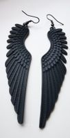 Black Wings Earrings "Gothic Guardian"