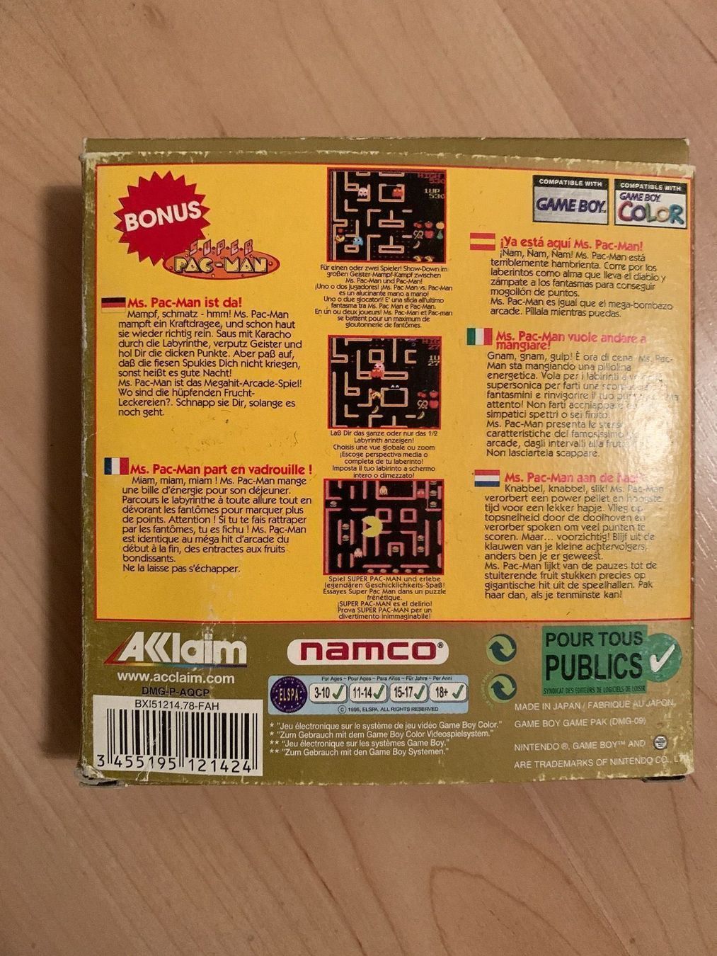 Nintendo Giochi: Ms Pac-Man Gameboy Color OVP DE – Usato da Schaffhausen venduto da raphael_95 3