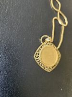 Eleganter Foto-Medaillon Anhänger aus 750 Gold (18K) 