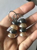 Boucles d’oreilles en perles synthétiques 