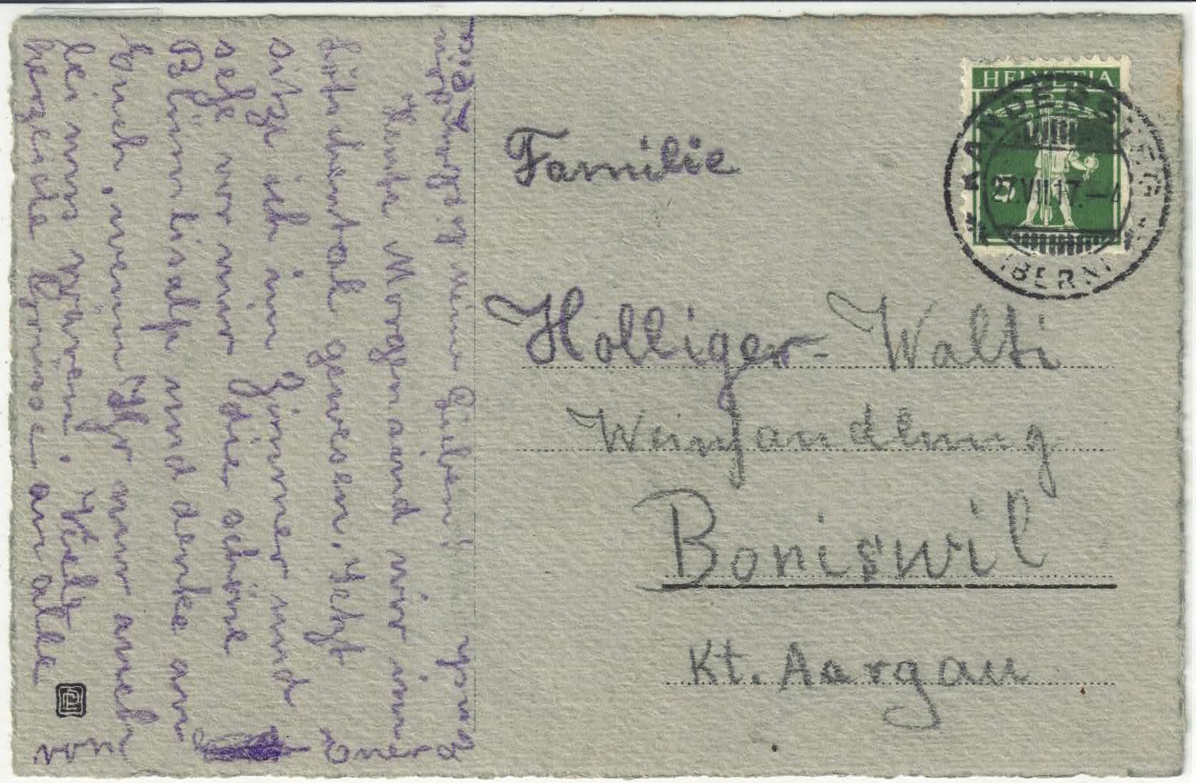 Cartoline postali: Viele Blumengrüsse - Handgemalt – Usato da Ettingen venduto da Kartenplanet 1