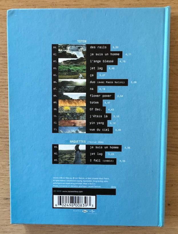 CD: Zazie Totem Edition Collector CD + DVD – Usato da Lausanne venduto da davzic 1