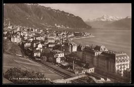 AK Montreux, La Dent du Midi, 1915