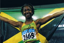 Shelly-Ann Fraser-Pryce Autogramm signiert Foto 20x30cm