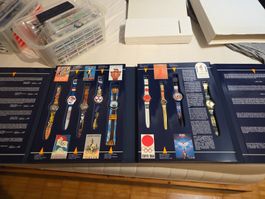 Swatch-Sammlung mit 50+ Uhren inkl. Olympia-Box - defekt