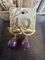 Ohrringe mit Amethyst Edelsteinen