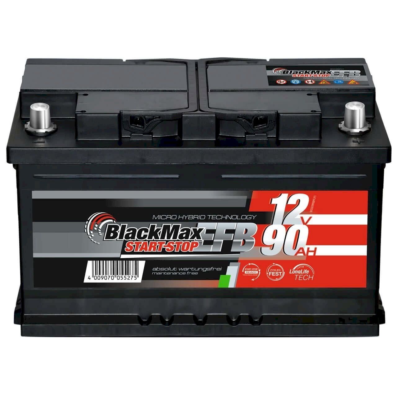 Batterie: BlackMax Start-Stop EFB 12V 90Ah – Nuovo e nell'imballaggio originale da Bottighofen venduto da zaap
