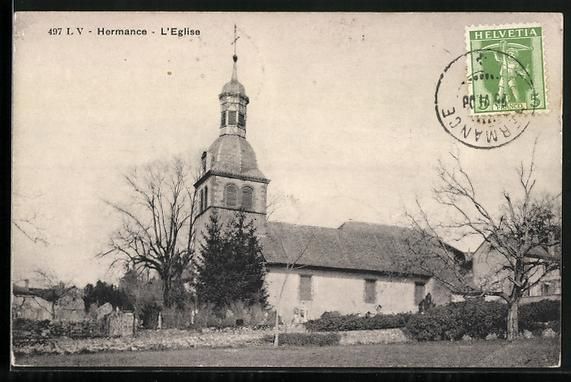 Ansichtskarten: AK Hermance, L'Eglise, 1908 – Gebraucht aus Berlin von bartko-reher