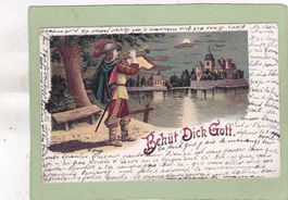 Kitsch Kunst Landschaft Behüt Dich Gott 1901