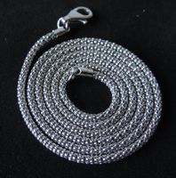 Silber 925 Popcorn Halskette 60 cm / 2,5 mm