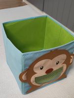 Boîte de rangement enfant motif singe bleu Ikea