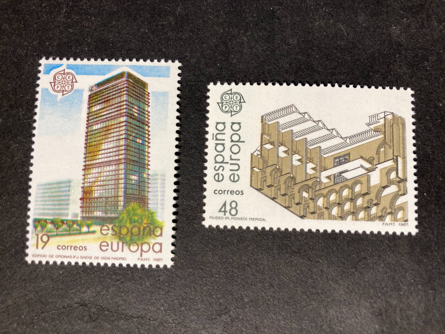 Tutti i francobolli: Spanien 1987 Europa CEPT Satz Architektur postfrisch – Nuovo (secondo la descrizione) da Winterthur venduto da schnueps