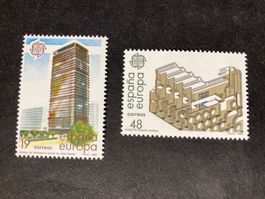 Spanien 1987 Europa CEPT Satz Architektur postfrisch