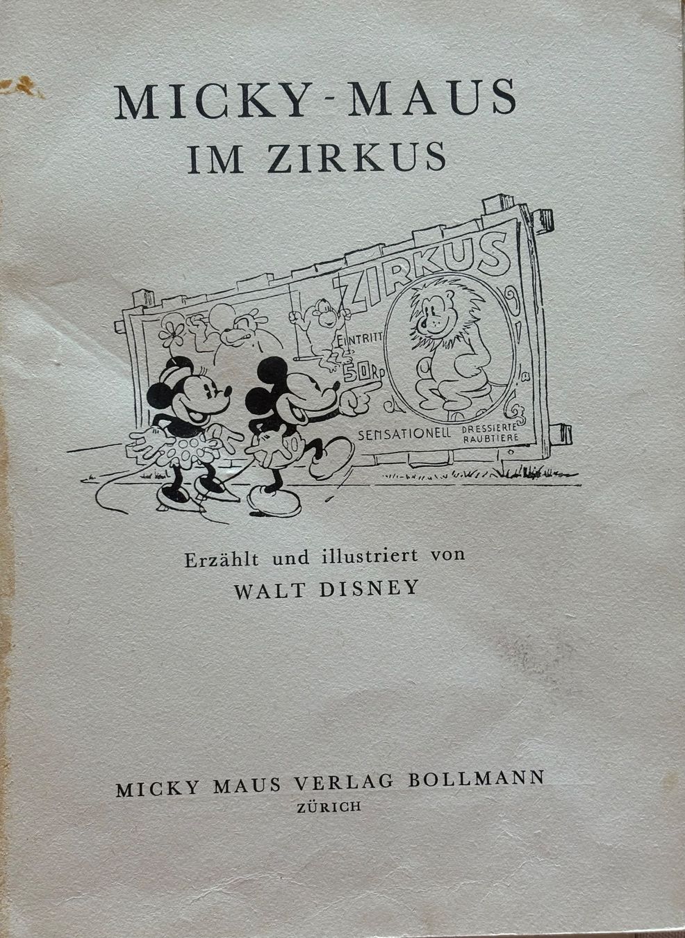 BD: Walt Disney, Micky Maus, Pop-up-Kinderbuch, 1936, EA, Comics – D'occasion à Frauenfeld par Merk52 3