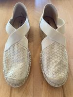 Fabiolas Espadrilles Beige Leder Grösse 37