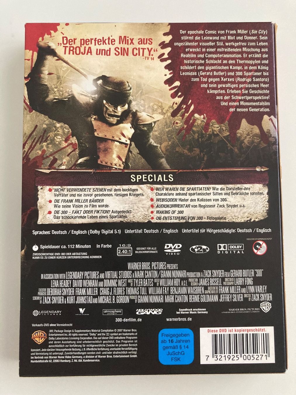 Tutti i DVDs: 300 Special Edition mit 2 Disc plus Booklet – Usato da Zürich venduto da Kue_Zuerich 2