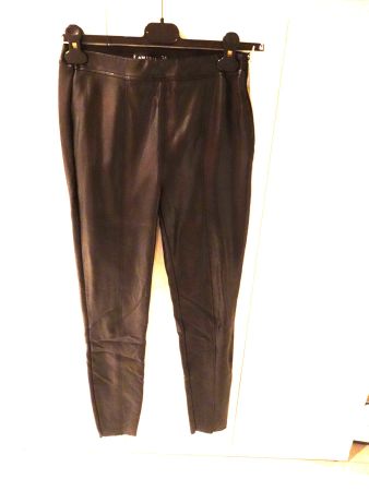 Moderne Kunstleder-Leggings schwarz Gr. 34/XS - 231213