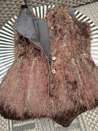 Robe FENDI incroyable! boutons cuir dos , 2 poches