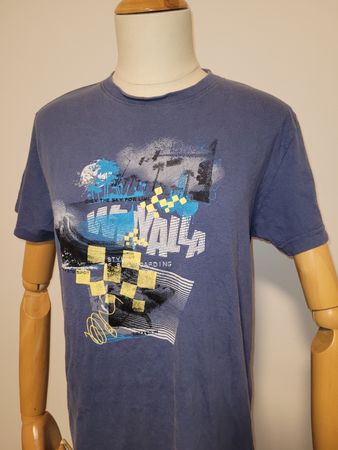2 mal T-Shirt here+there blau Grösse 158/164 mit Print