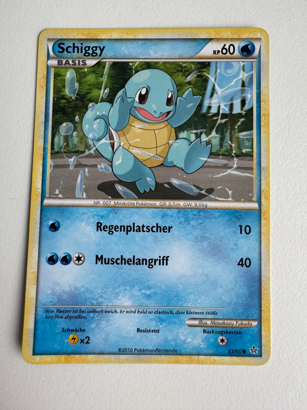 Pokémon Carte collezionabili: Squirtle / Schiggy (UL 63) - Uncommon - DE – Usato da Gossau ZH venduto da card-art